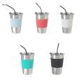 Insulated Sippy Cup Coffee Travel Mug 474ml Reusable Stainless Steel, Leakproof Durable Coffee Tumbler Thermal Cup for Adult water. 