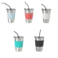 Insulated Sippy Cup Coffee Travel Mug 474ml Reusable Stainless Steel, Leakproof Durable Coffee Tumbler Thermal Cup for Adult water. 
