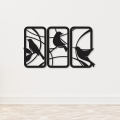 3D Style Wooden Wall design 3D Laser Cut For Home Decor peace's. 
