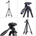 Neepho NP-3180s Professional Tripod Stand with Bluetooth Remote | 125cm Adjustable Height Aluminum Tripod for Mobile Phone, DSLR & Action Camera | Portable Photography & Videography Stand for YouTube, TikTok, Vlogging & Live Streaming - Black. 