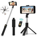 K07 Extendable Selfie Stick With Monopod Tripod Bluetooth Remote Shutter Phone 3 In 1 Selfie Stick Tripod. 