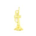 Home Decor Toy Miniature Model Mini Trumpet Saxophone Plastic Saxophone Plastic Musical Instrument Portable Dollhouse Mini Musical Music Lover. 