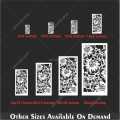 Floral Garden Pattern Stencil for Wall, Fabric & Wood Art – Dense Bloom Design – ID# 667. 