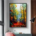 Wall Canvas HD Painting Poster Décor Abstract Color Pictures Wall Art Decoration Framework For Home, Office, Café and Restaurant 12X18 Frame. 
