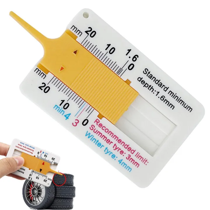 Depthometer Car Wheel Tire Depth Gauge 0-20mm Tyre Tread Depthometer Depth ...