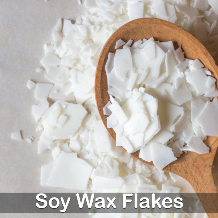 Organic Soy Wax Flakes for long lasting Candles making, Premium Quality  100% Pure 1lb (455g).