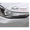 12 inches (black) sport mind car bonnet, eyebrow stickers for cars,car exterior acessoriees, bumper stickers and decals. 