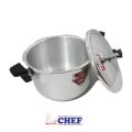 CHEF Long Handle Aluminum Pressure Cooker 1305 - 11 Liters [Life Time Blast Proof Warranty]. 