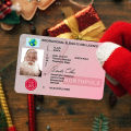Christmas Sleigh Licence Novelty Santa Claus International Sleigh Flying Licence. 