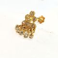 Half Moon Star Nose Pin Yellow Gold Plated for women, Nose ring Jewelry for Women and Girls. 