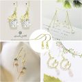 50/100pcs Earring Hooks for DIY Jewelry – Silver/Golden Color Craft Findings for Handmade Earrings. 