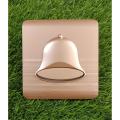 Door Bell Push Switch Waterproof China Fitting Sheet Bell Push Button- Metal Series (Golden Colour). 