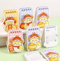 2025 Mini Cartoon Table Calendar Desktop Decoration Creative Coil Calendar Plan Children's Day Gift. 