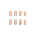 Diamond wearing nails, finished nails, wholesale factory direct sales, nail art tablets, innocent girls, white and icy. 