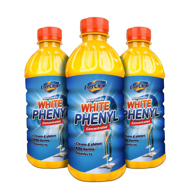 Ever Clean Phenyl - Disinfectant Phenyl Antibacterial Phenyl With Mild Fragrance - Concentrated Phenyl - Phenyl Washroom Cleaner - Phenyl Floor Cleaner 500ml (Pack of 3)
