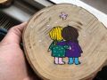 Natural Wood Slices (12 Pcs, 3–5 Inches) – Rustic DIY Craft Kit for Wedding Decor, Art Projects & Ornaments. 