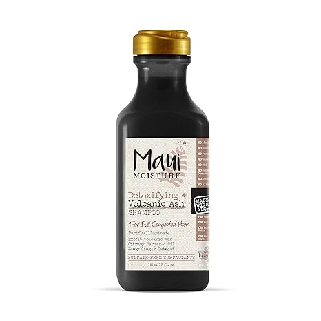 Maui Moisture Detoxifying + Shampoo, Volcanic Ash, 13 Fl Oz