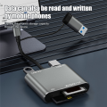 5 In1 USB 3.0 Memory Card Reader USB-C to TF SD XQD Card Reader Adapter for 15 Pro/Max Pro/Air 2023. 