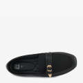 ECS Dual Buckle Flat Loafers For Women. 
