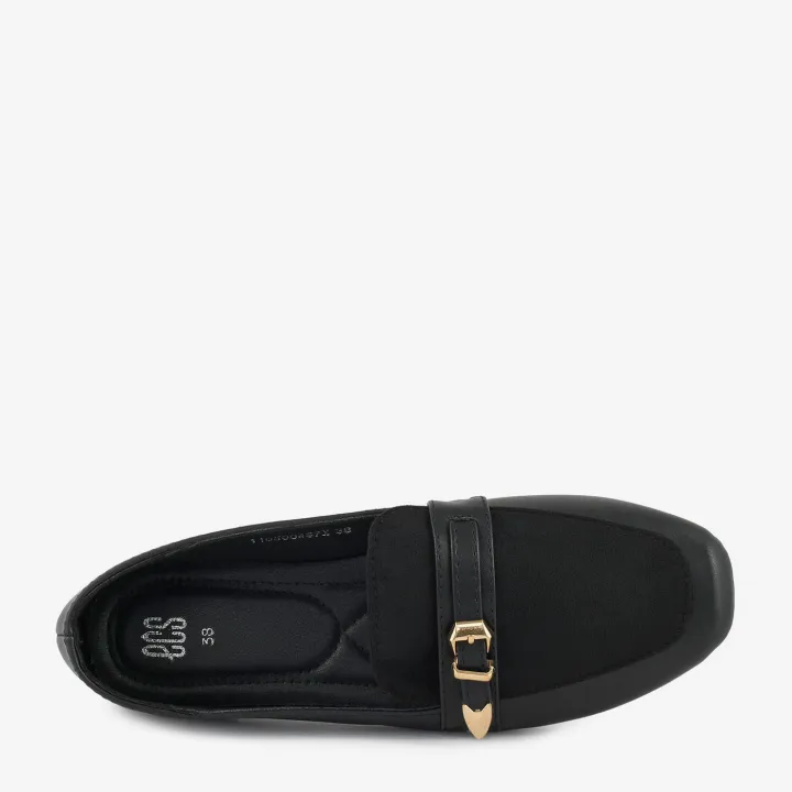 ECS%20Dual%20Buckle%20Flat%20Loafers%20For%20Women%20-%20Image%204