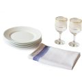 Set of 6 LARGE ,Tea Towels, Soft and Absorbent - Lint Free, Kitchen Dish Towels 50x70 cm. 100% Cotton ,Fade Resistant and Quick Dry.. 