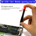 SW-1030 13 in 1 Mobile Phone Repair Screwdriver Set For Iphone Huawei Samsung Disassembly Opening Tools by electrica. 