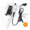 2 Fish Tank Filter Mute Wall-Mounted 3-In-1 External Oxygen Pump External Waterfall Filter Canister Filter Aquarium Hanging Filter. 