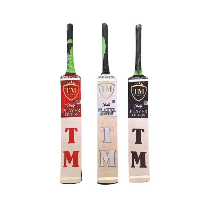 TM Sports (Taimor Mirza ) Player Adition Rawalakot Wood-Tape Ball Cricket Bat