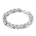 Beiyan Jewelry Wholesale Fashion Stainless Steel 18K Gold Plating Color Silver Black Byzantine Men Bracelet. 