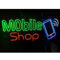 Mobile Shop Neon Light Board. 