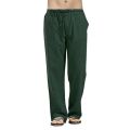 Linen Trousers for Men Wide Cargo Pants Summer Oversize Plus Size Linens Streetwear Spring Harajuku Men's Clothing. 