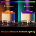 Volcano Air Humidifier - USB 300ml Portable Flame Effect Air Freshner - Air Purifier for Room, Car and Offices. 