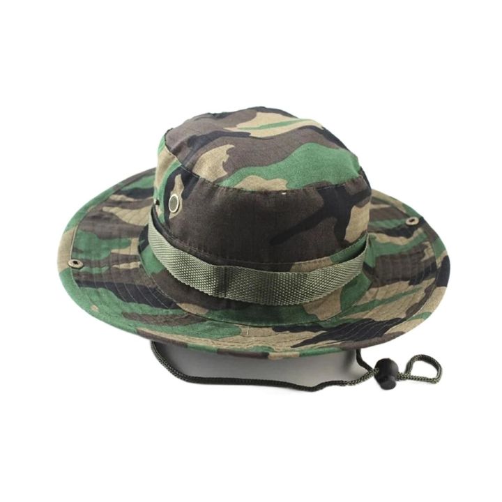 Round Summer Hat For outdoor Traveling Camping hiking Camouflage hat  Sun Cap for men