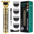 Original Branded Metal T9 Trimmer Clipper Type-C USB Rechargeable Cutting Machine| Professional Vintage T9 Hair Trimmer Clipper| 0mm Cutting Hair Removing Trimmer Shaving Machine| Beard Styler T9 Trimmer Barber Trimmer Salon Shaver Hair Grooming Kit. 