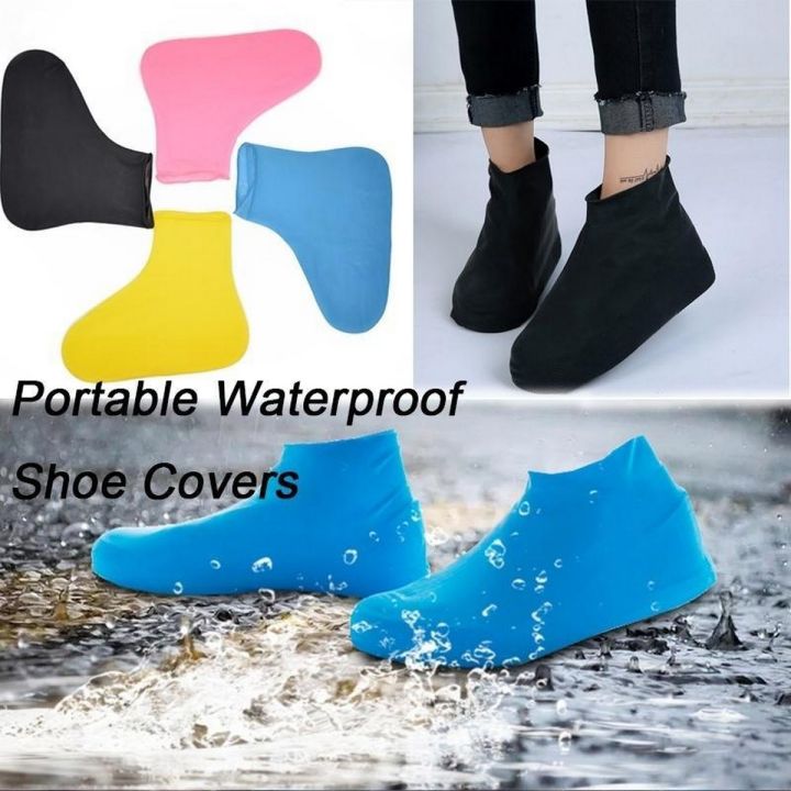 RNX Waterproof Silicone Gel Shoe Cover Rain Cusodie for shoes Reusable Rubber Gum Anti-slip Shoe Covers for Protection Boots