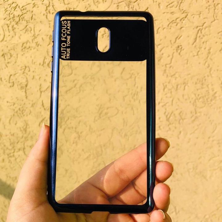 Nokia 3 Clear Back Cover With Shine Borders