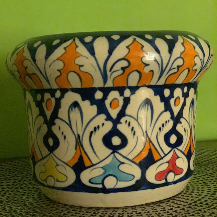 Multani Blue Pottery Planter Pot vase (multi purpose)