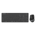 A4Tech Fstyler FB2800C Air2 Bluetooth & 2.4G Wireless Keyboard Mouse Combo Set - Dual Mode Wireless - Quiet Key - Silent Click Mouse - Desk + Air Dual Functions - USB Type-C Rechargeable. 