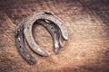 Old Rusty Vintage Metal Horseshoe Antique Wall or Door Decor. 