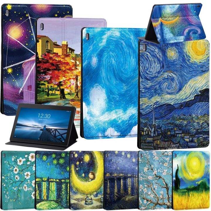 Tablet Case for Lenovo Tab E10 10.1 Folding Cover for Tab M10 10.1 TB-X306F/M10 Plus 10.3 TB-X606F Case Lenovo Tab M7 M8