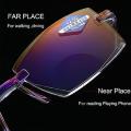 New Progressive And Anti-blue Eyewear Ultralight, Progressive Multifocus Reading Glasses Blue Light Blocking, Fashion Reading Glasses Hd Glass Lens. 