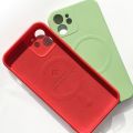 Liquid Silicone Full Coverage Magsafe Phone Case For iPhone 11. 
