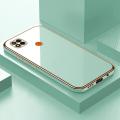 ZeroQiQi for Redmi 9C Back Cover Luxury 6D Plating Case Side Pattern Soft Silicone Square Phone Cases + Free Lanyard. 