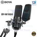 BOYA BY-M1000 Pro Large Diaphragm Condenser Microphone With Shock Mount & Pops Filter. 