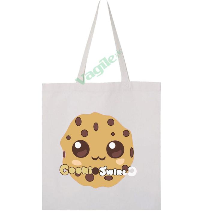 Vagile COOKIE SWIRL C SUPER HEAVY WEIGHT SHOULDER TOTE SHOPPING CANVAS BAGS