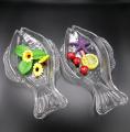 Fish Shaped Glass Serving Dish/ Food Tray/ Food Platter. 