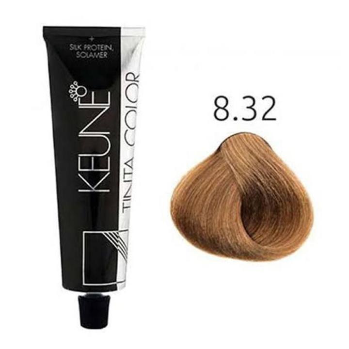 Tinta Hair Color 8.32-Very Light Golden Ash Blonde Tube 60ml