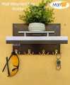 Coat key chain hanging rack in lasani wood sheet. 