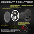 7 Round LED Headlight Cafe Racer for Yamaha, Harley, Road King, Jeep Wrangler,  Angel Eyes 7 Inch Motorcycle LED Headlight. 