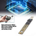 .2 NVME SSD To USB Adapter Board, TA Hard Disk Converter Board,SSD Adapter Card,High-performance 10Gbps USB 3.1 Gen 2 Bridge Chip. 